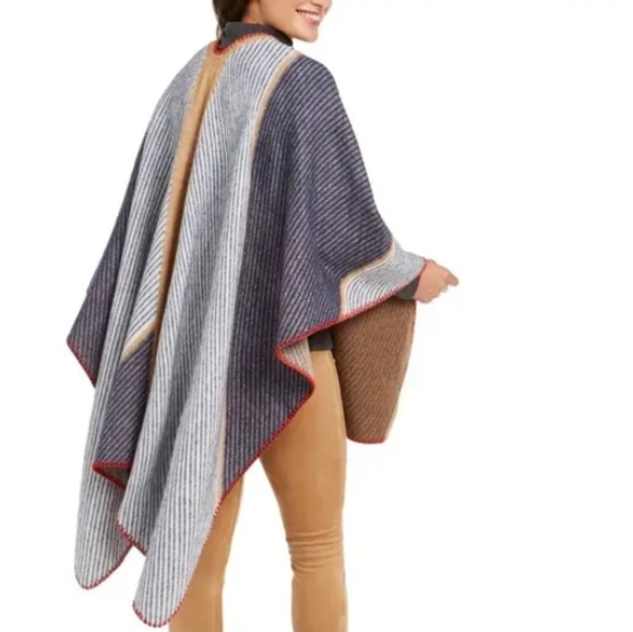 🆕Vince Camuto Topper Peacoat Shawl NWOT Fall Autumn Wardrobe - Picture 3 of 5